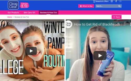 Clean & Clear brand partnership